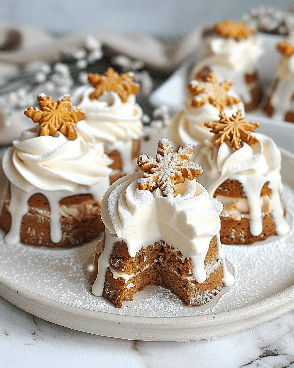 Baby Gingerbread Ripple Cakes