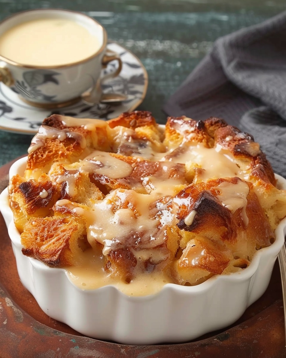 Best Bread Pudding with Vanilla Sauce