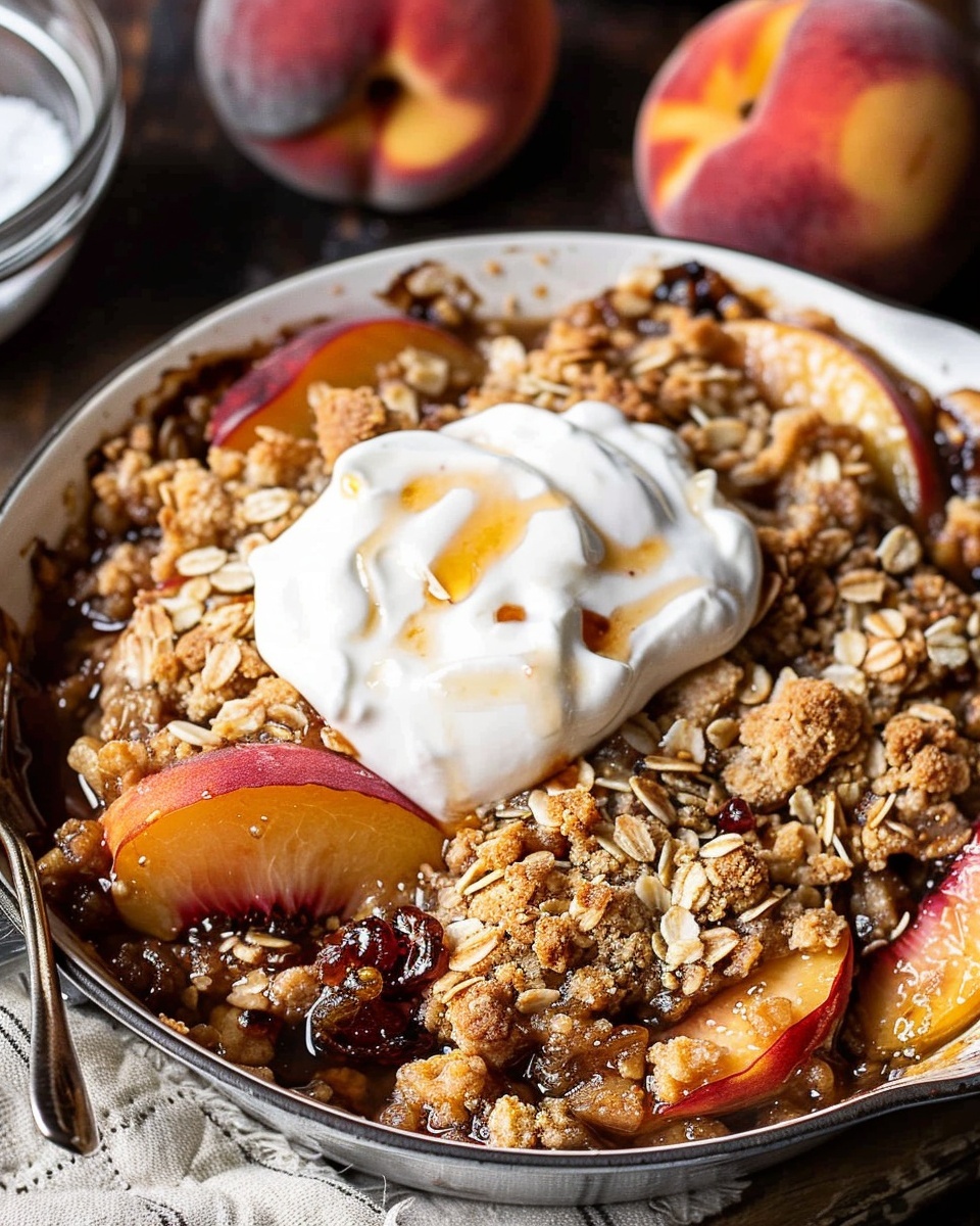 Bourbon Peach Crisp