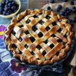 Browned Butter Vanilla Bean Blueberry Pie