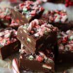 Candy Cane Chocolate Fudge