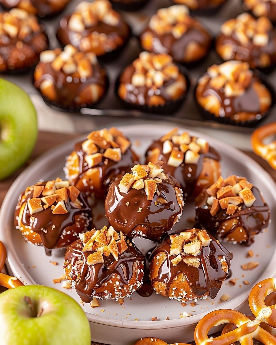 Caramel Apple Pretzel Bites
