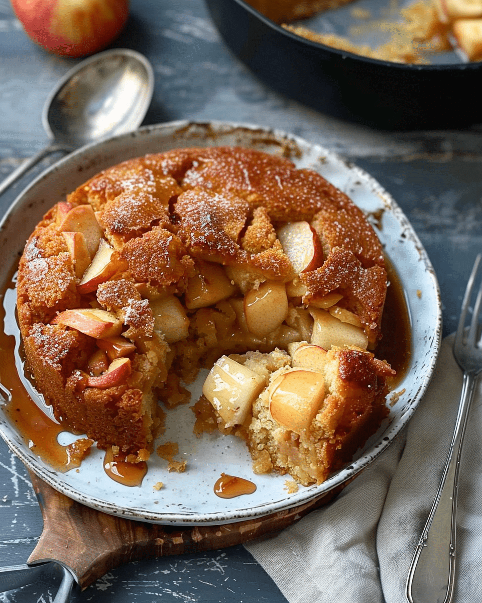 Caramel Apple Sponge Pudding