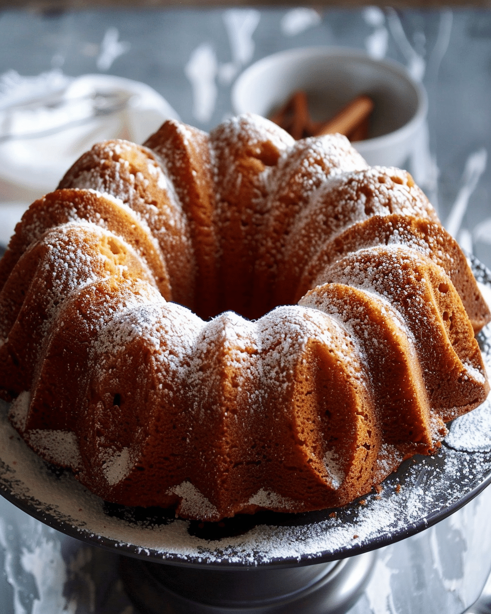 Cardamom Nutmeg Spiced Bundt Cake
