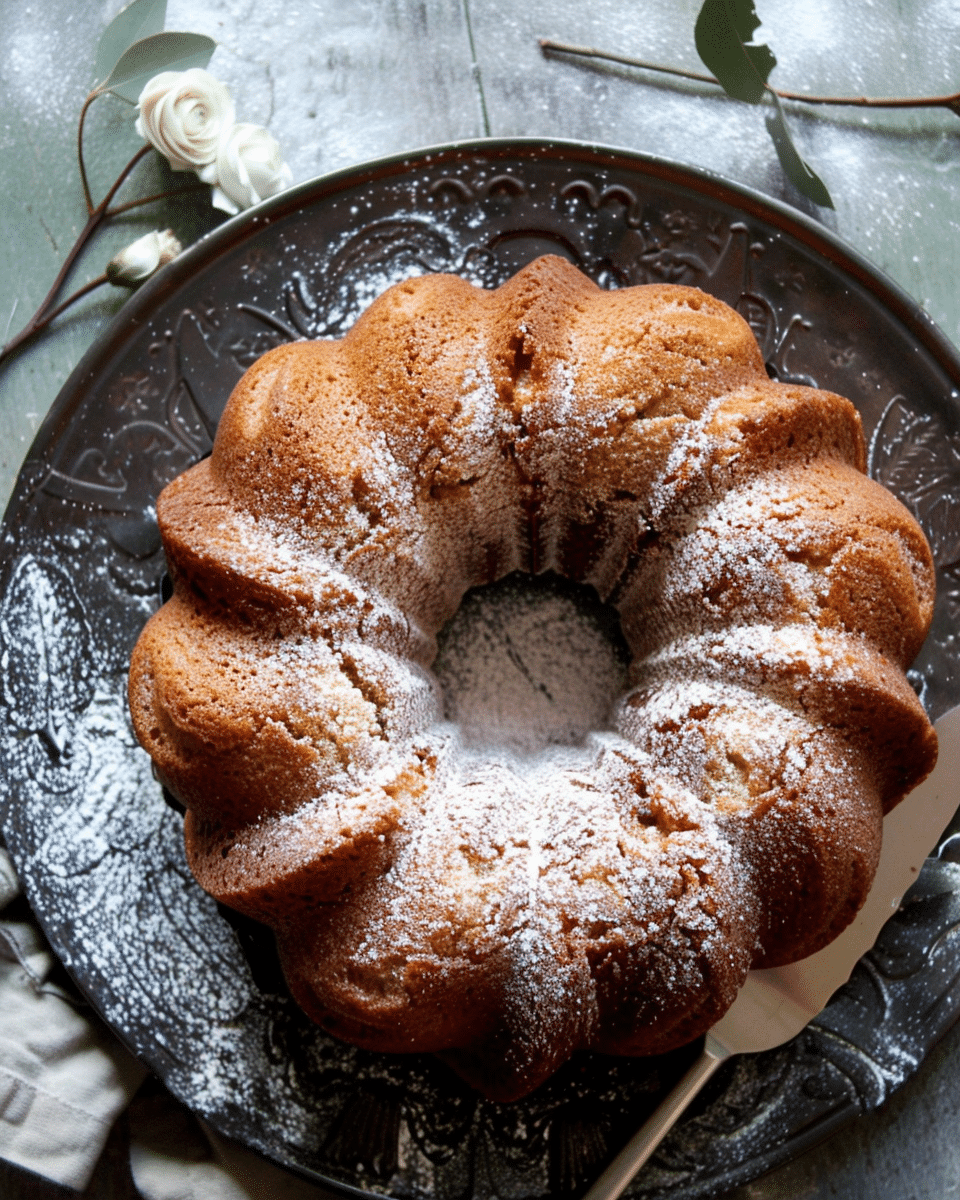 Cardamom Nutmeg Spiced Bundt Cake