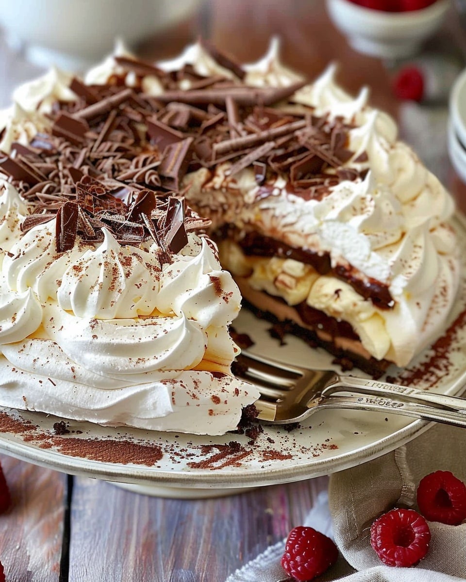 Chocolate Layered Pavlova