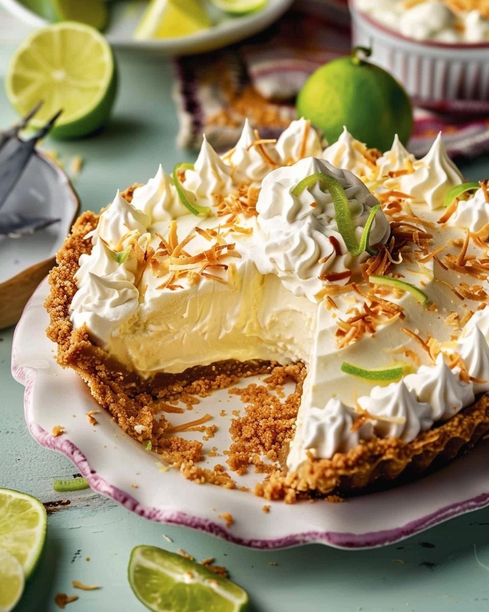 Coconut Key Lime Pie