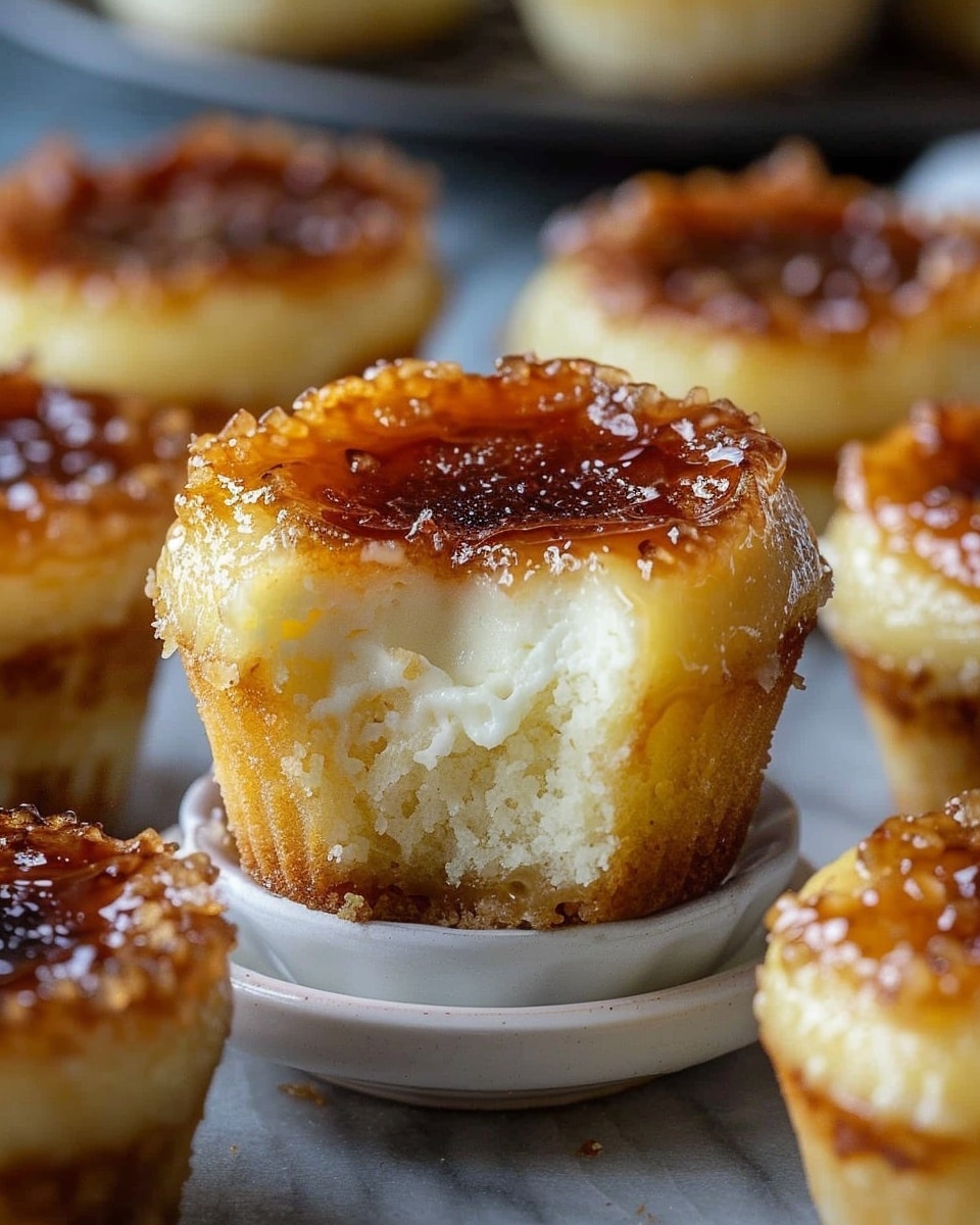 Creme Brulee Cheesecake Cupcakes