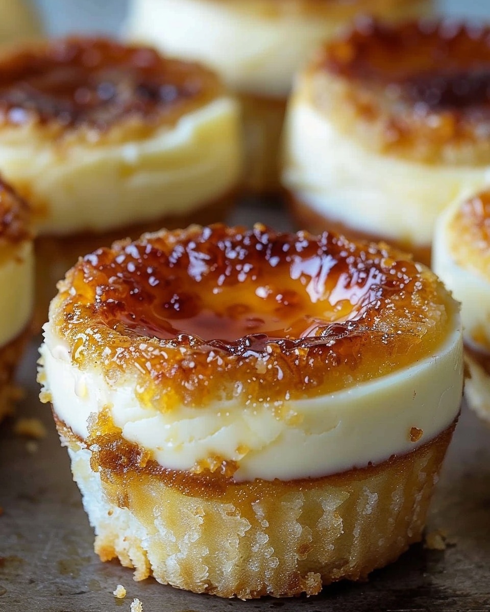 Creme Brulee Cheesecake Cupcakes