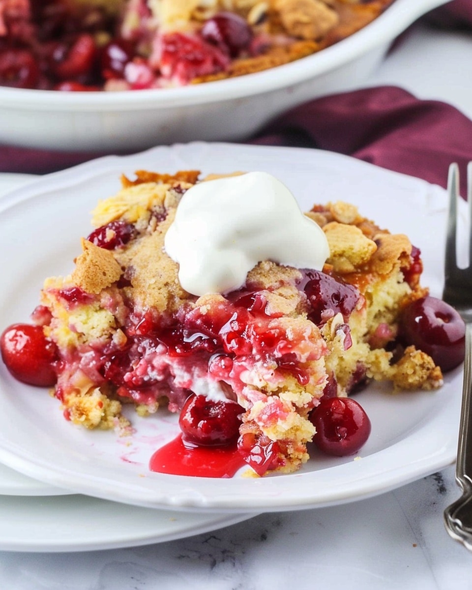 Crock Pot Cherry Dump Cake