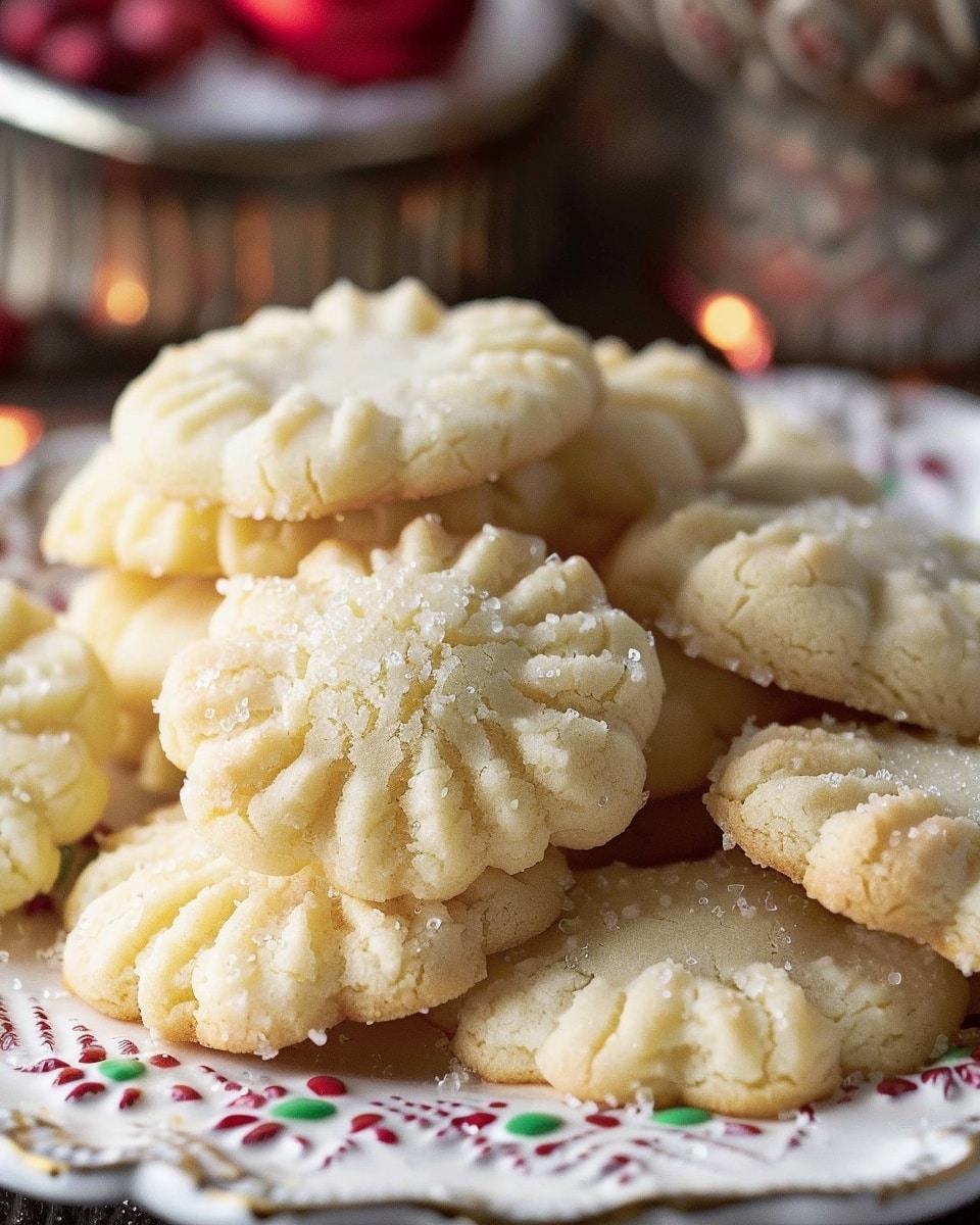 Whipped Shortbread Cookies