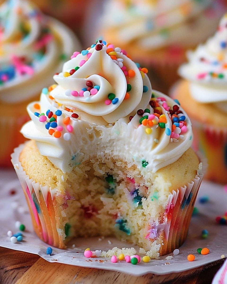 Funfetti Vanilla Cupcakes