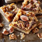 Greek Fig and Walnut Shortbread Bars