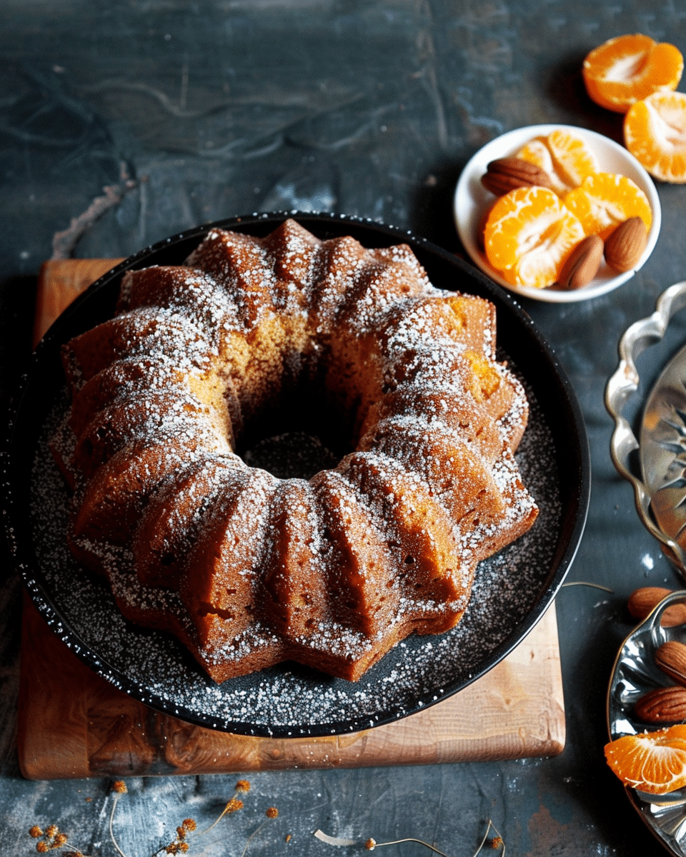Hazelnut + Mandarin Bundt Cake