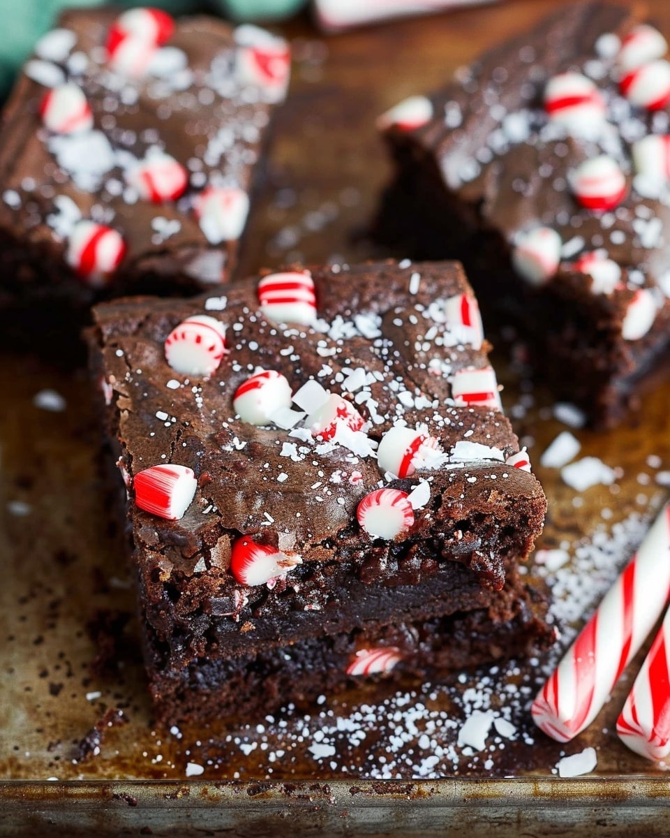 Dark Chocolate Peppermint Brownies