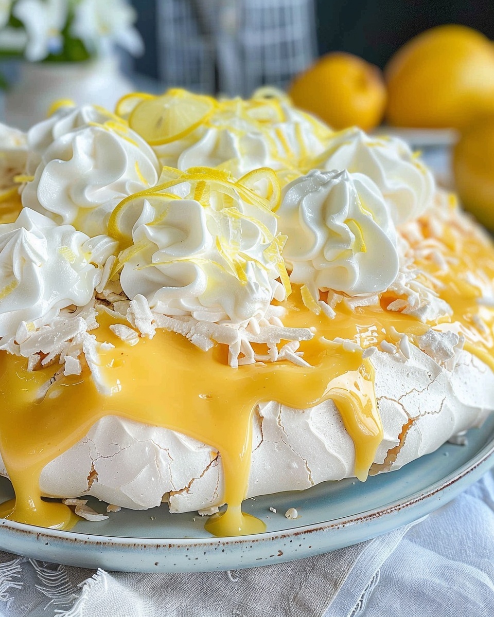 Lemon Curd Pavlova