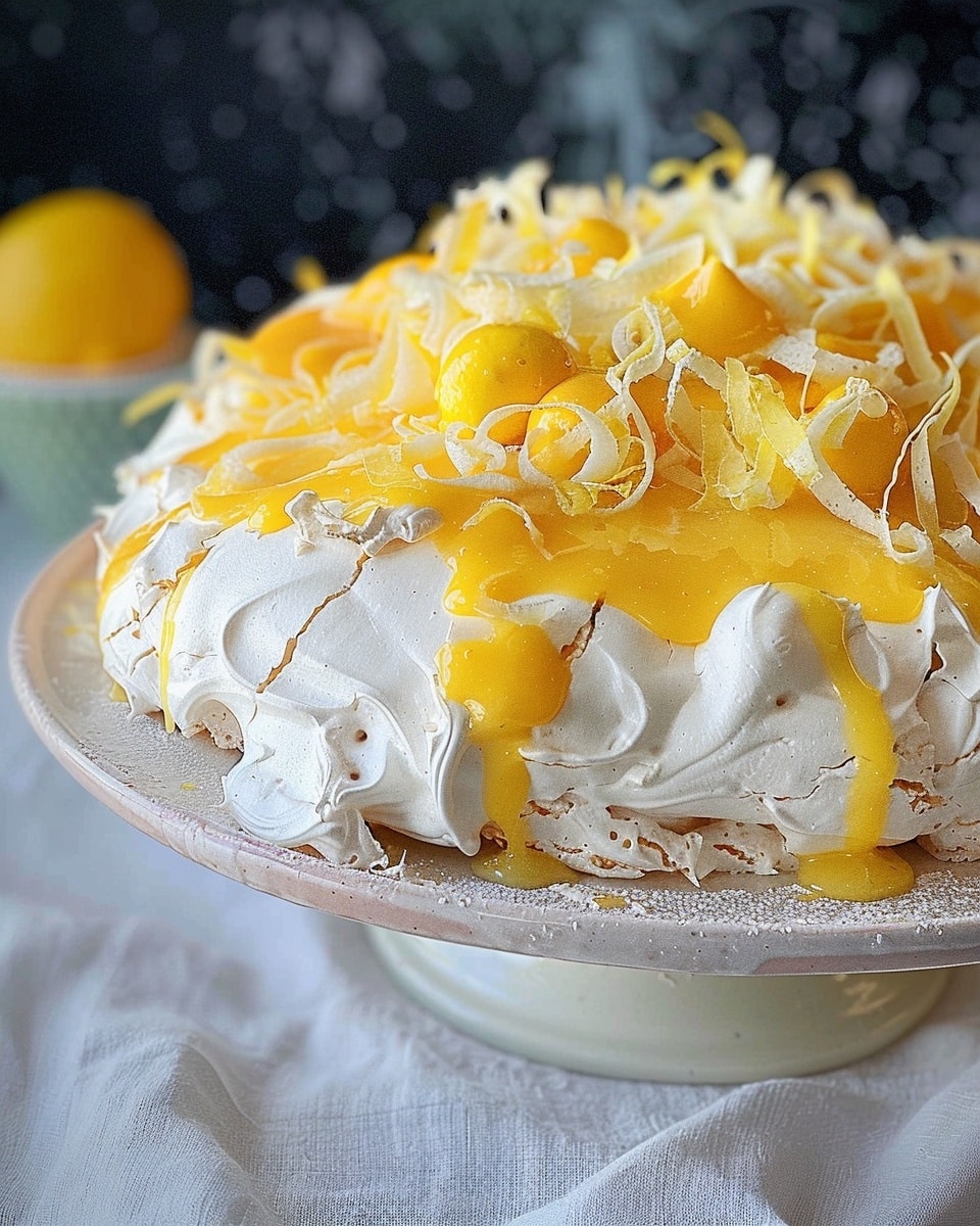 Lemon Curd Pavlova