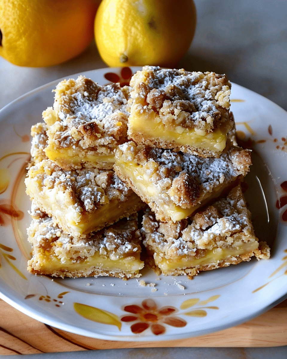 Lemon Dream Streusel Bars
