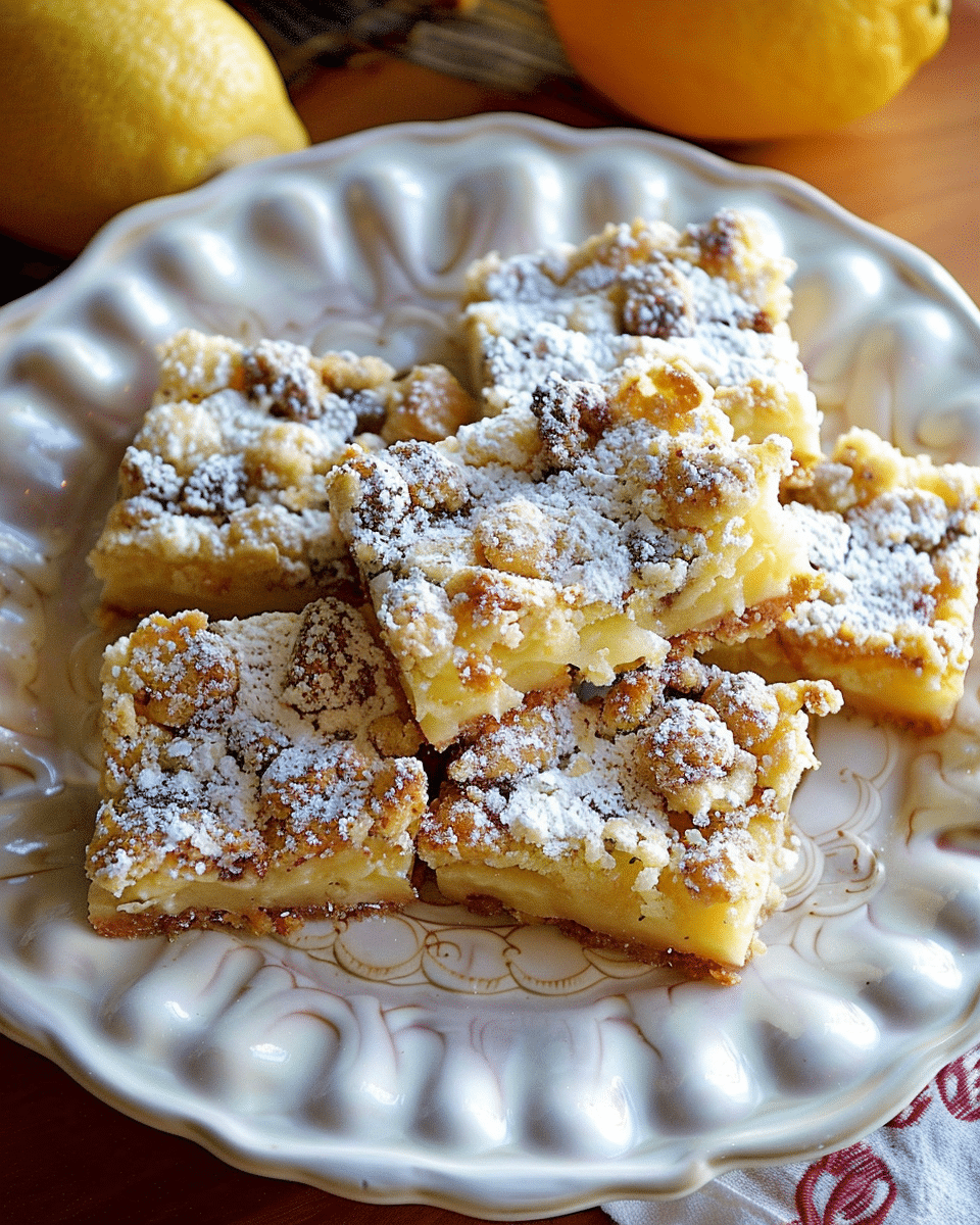 Lemon Dream Streusel Bars