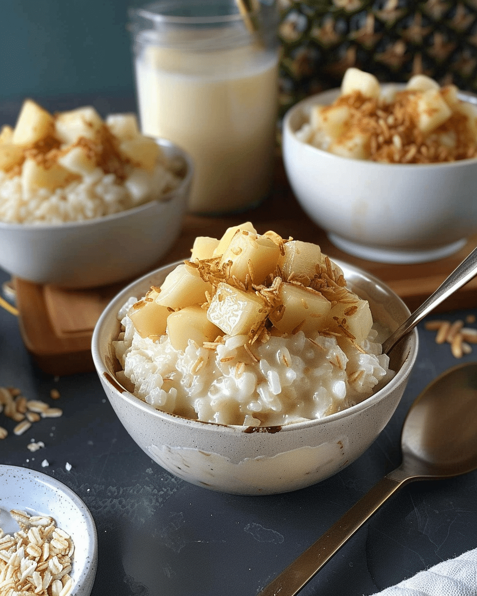 Piña Colada Rice Pudding