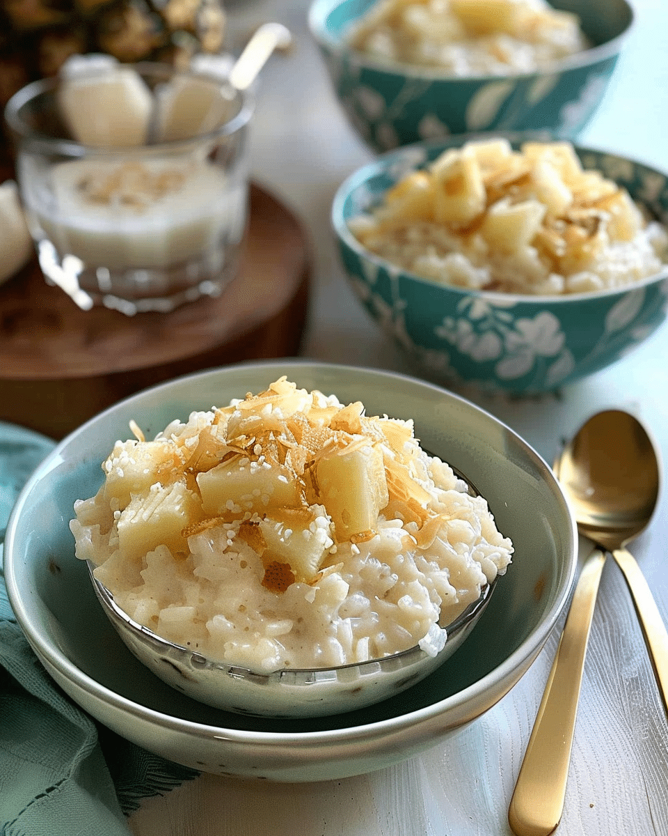 Piña Colada Rice Pudding