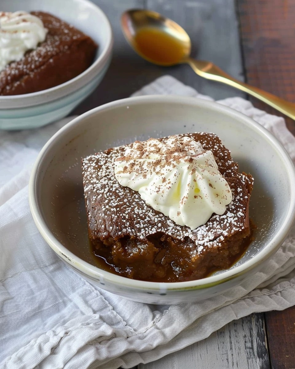 Self-Saucing Gingerbread Pudding