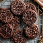 Stamped Chocolate Espresso Cookies