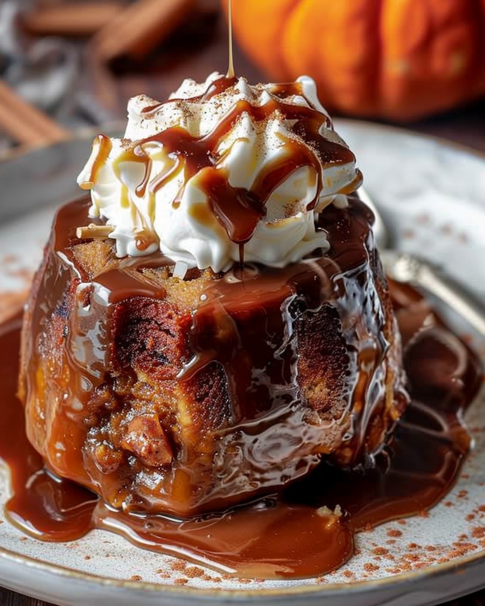 Sticky Toffee Pumpkin Puddings