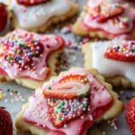 Strawberry Pop Tart Sugar Cookies