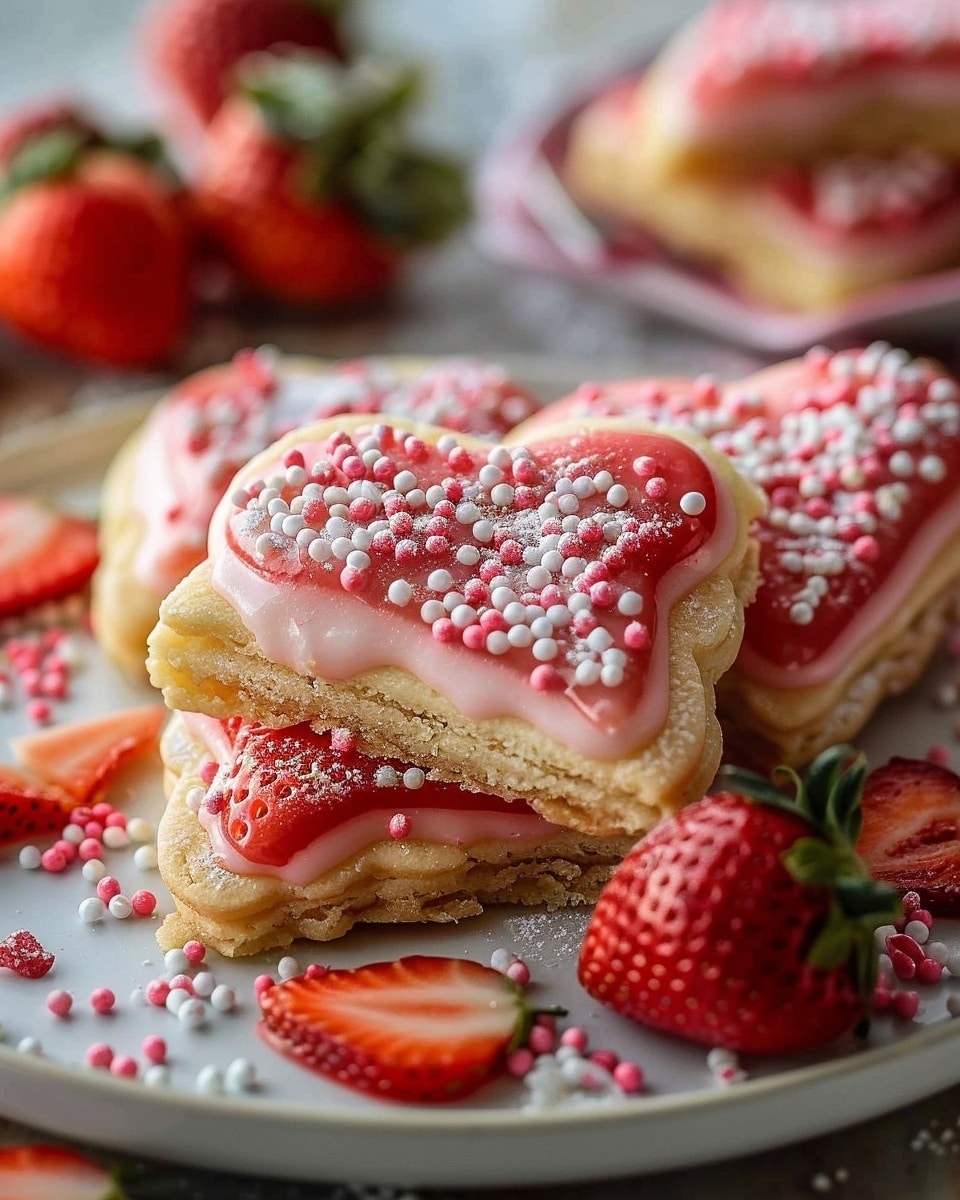 Strawberry Pop Tart Sugar Cookies