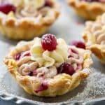 Sweet Cream Cheese Cranberry Tartlets