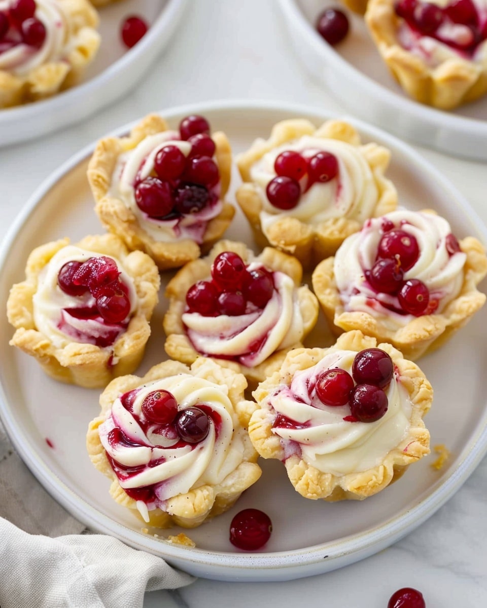 Sweet Cream Cheese Cranberry Tartlets