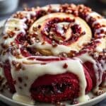 The Best Red Velvet Cinnamon Rolls