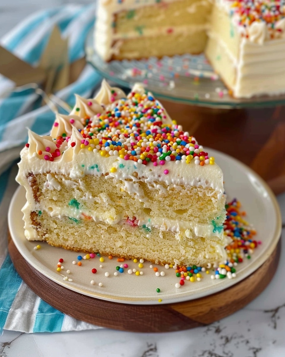 Vanilla Sprinkle Cake