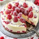 White Chocolate Raspberry Cheesecake