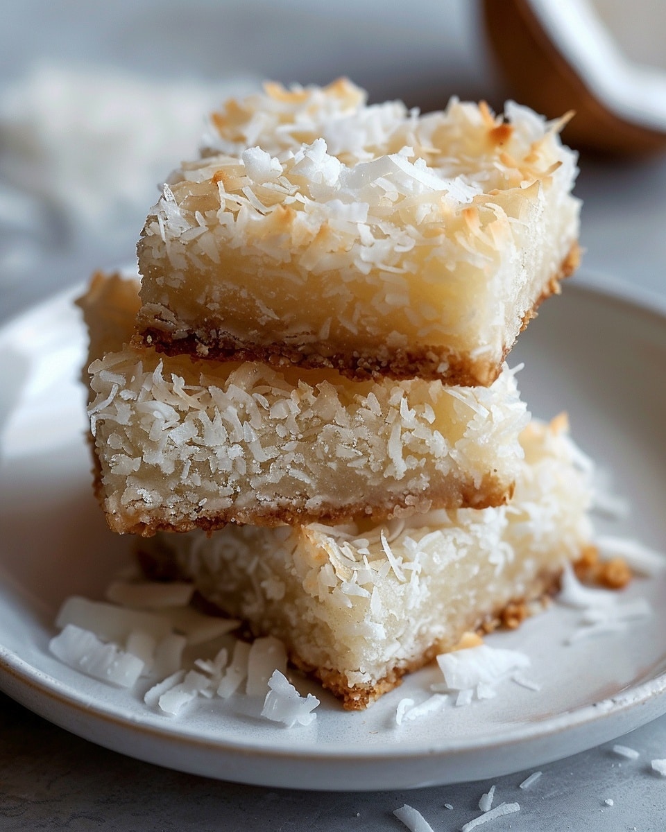 3 Ingredient Coconut Bars Recipe