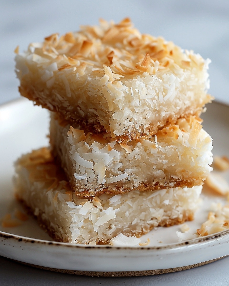 3 Ingredient Coconut Bars Recipe