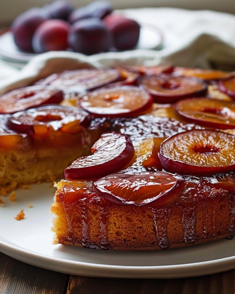 5-Ingredient Plum Upside-Down Cake Is Pure Bliss