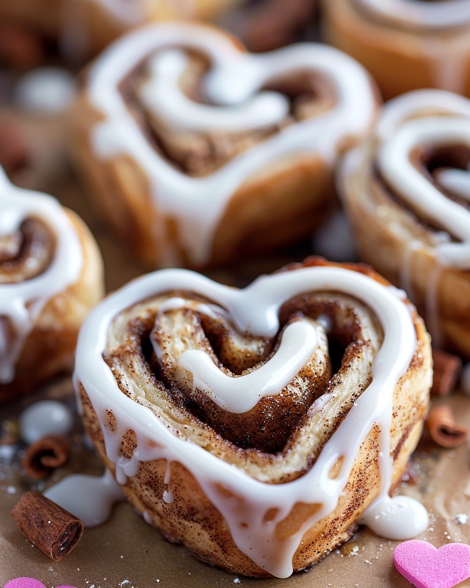 Cinnamon Roll Protein Hearts