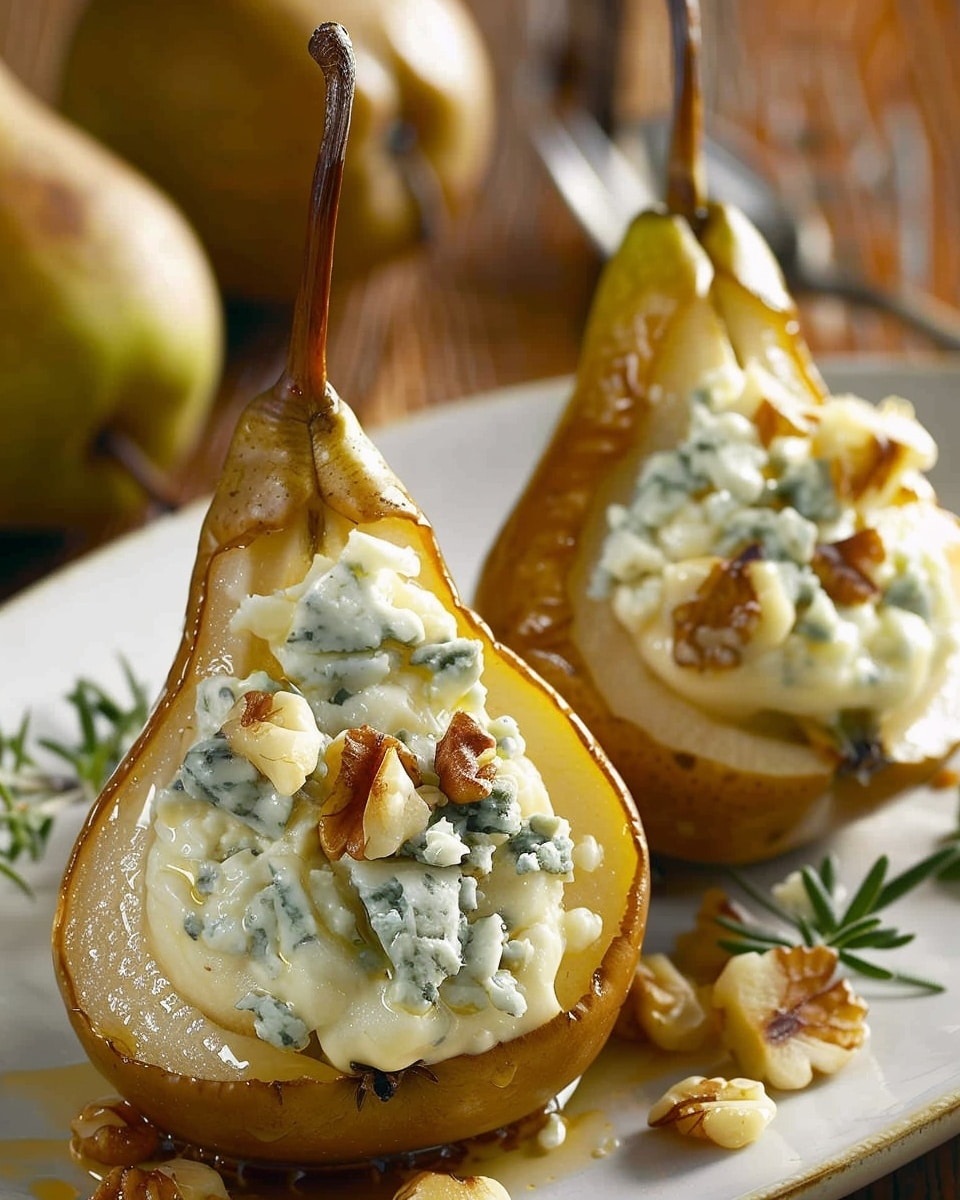 Elegant Blue Cheese Stuffed Pears Recipe