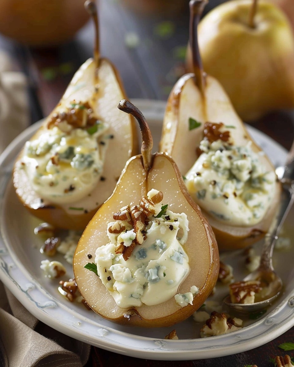 Elegant Blue Cheese Stuffed Pears Recipe