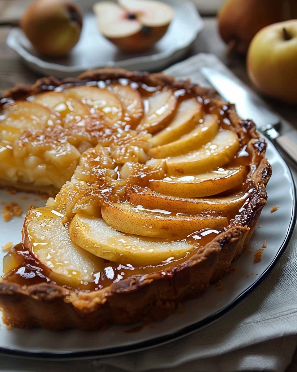 Irresistible Salted Caramel Pear Tart in 3 Simple Steps