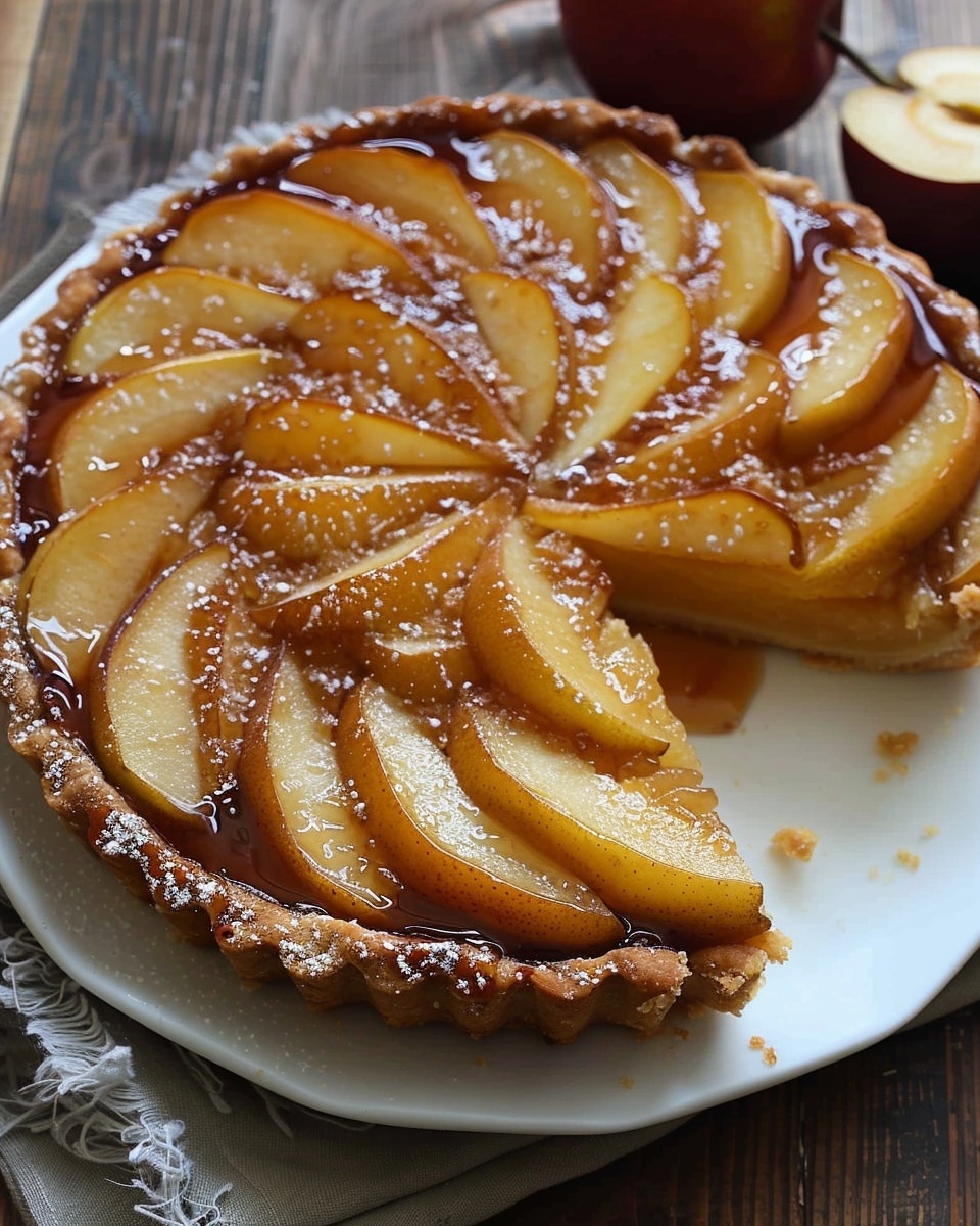 Irresistible Salted Caramel Pear Tart in 3 Simple Steps