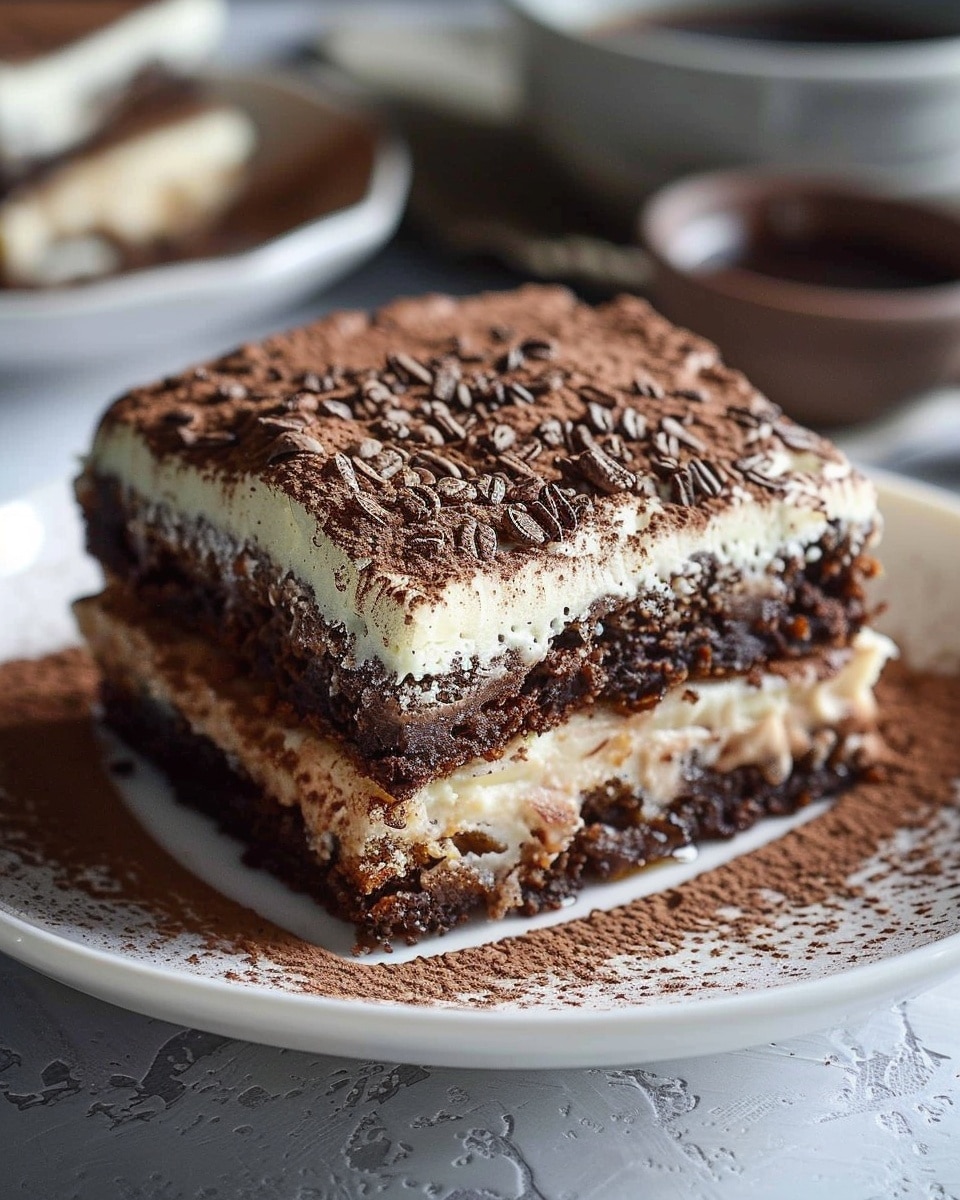 Irresistible Tiramisu Brownies with 2 Coffee Layers