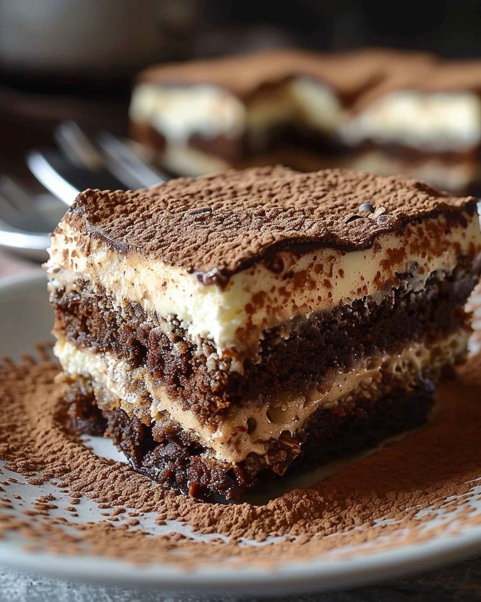 Irresistible Tiramisu Brownies with 2 Coffee Layers