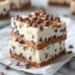 No-Bake Cookie Dough Cheesecake Bars Recipe