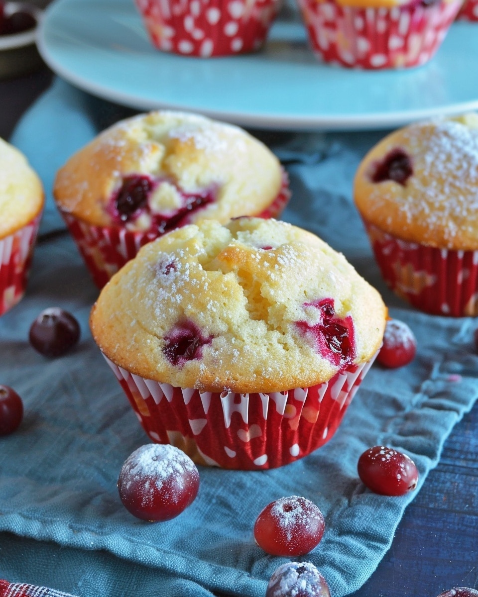 The Best Lemon Cranberry Muffins