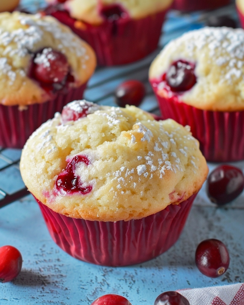 The Best Lemon Cranberry Muffins