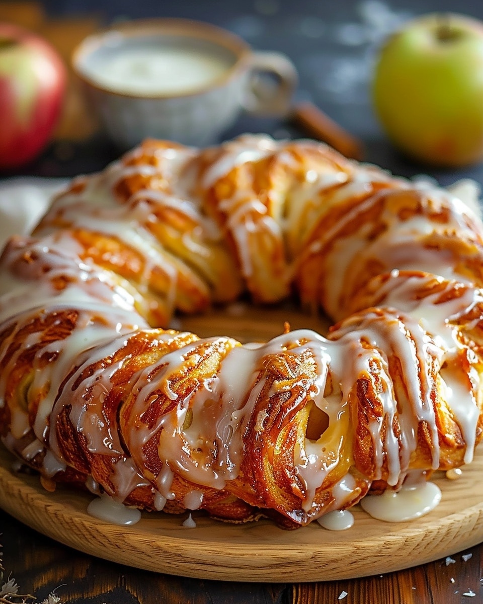 Apple Kringle with Vanilla Glaze Recipe