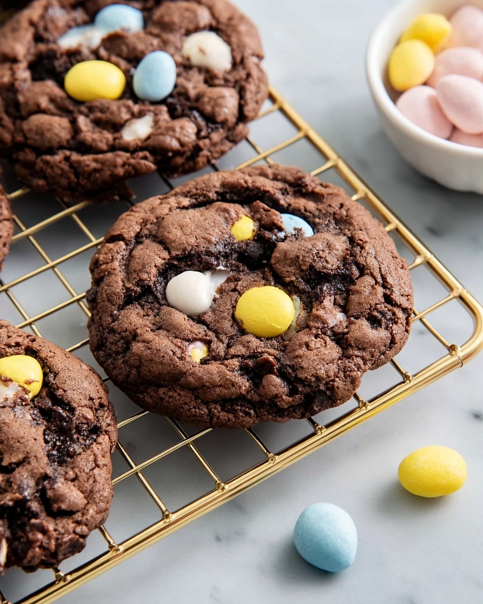 Mini Cadbury Egg Cookies